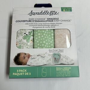 SwaddleMe Multicolor Adjustable Baby Wrap Swaddle Size Small/Medium 3 Pack